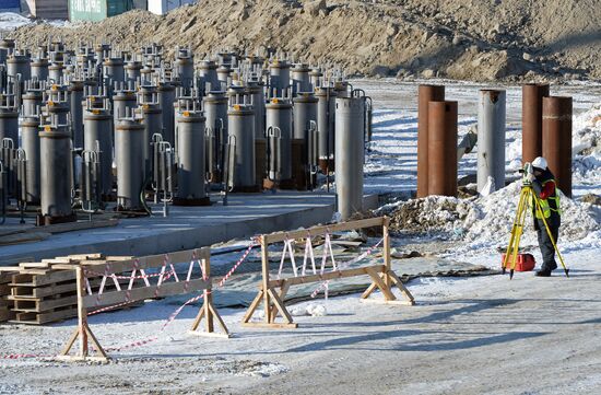 Строительство завода по производству сжиженного природного газа на Ямале
