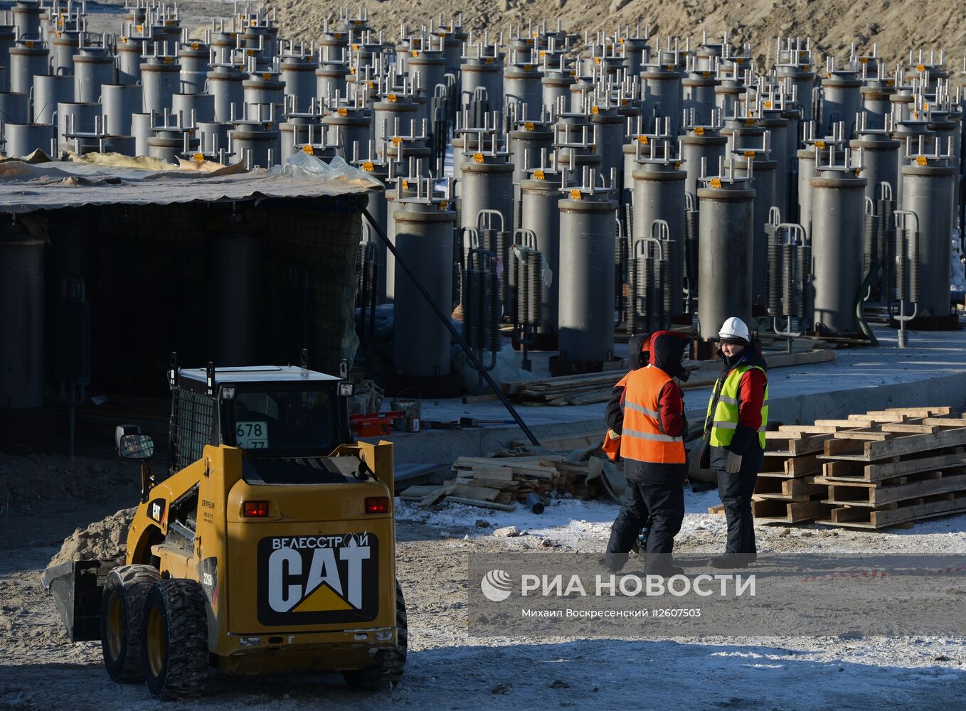 Строительство завода по производству сжиженного природного газа на Ямале