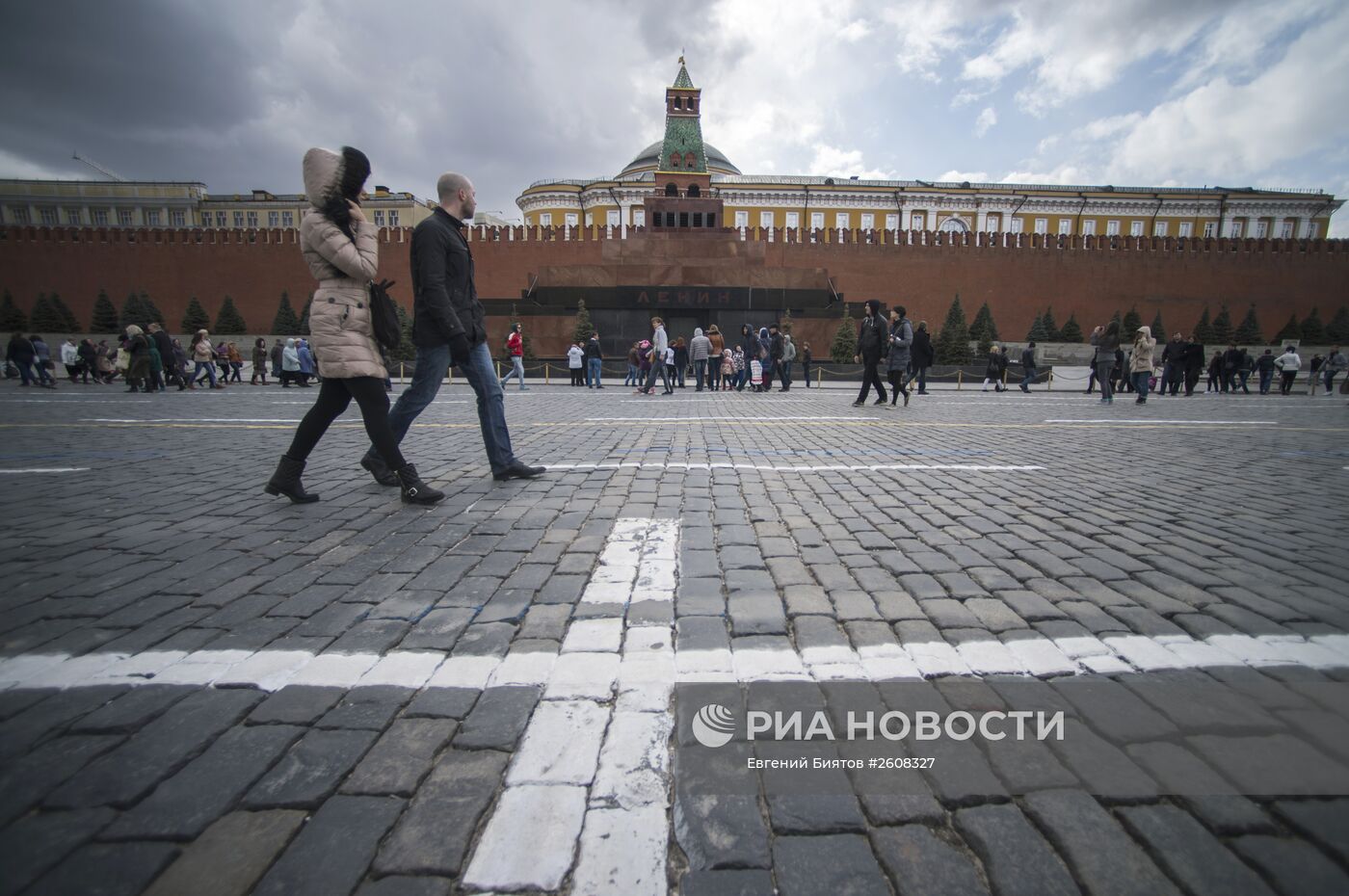 Разметка на Красной площади