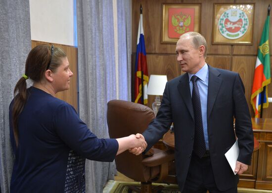Рабочая поездка президента РФ В.Путина в Сибирский федеральный округ