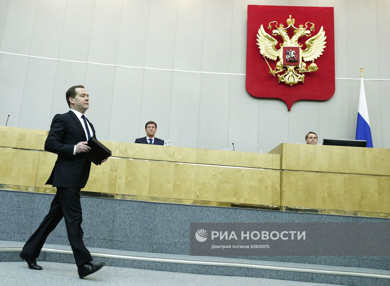 Д.Медведев представил отчет правительства в Государственной Думе РФ