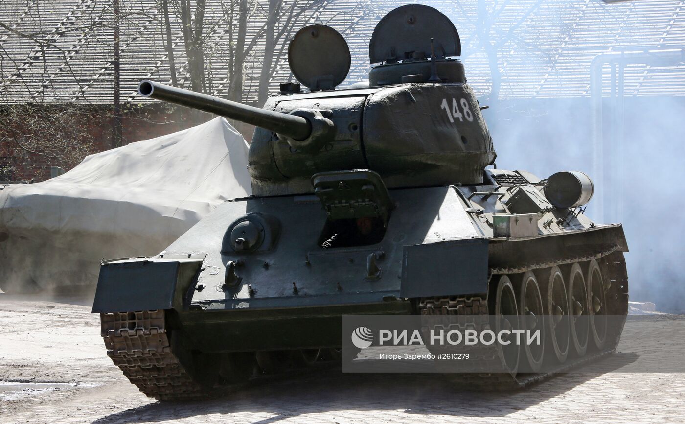 Танк Т-34, штурмовавший Кенигсберг, отремонтировали к Параду Победы