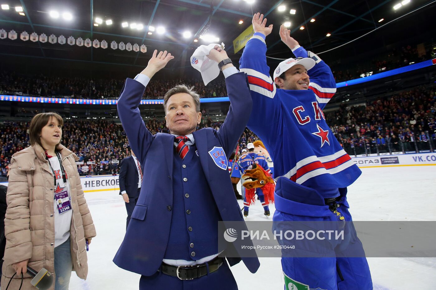 Чествование ХК СКА - победителя Кубка Гагарина