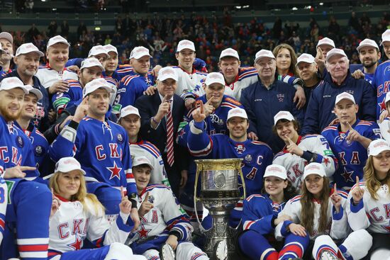 Чествование ХК СКА - победителя Кубка Гагарина
