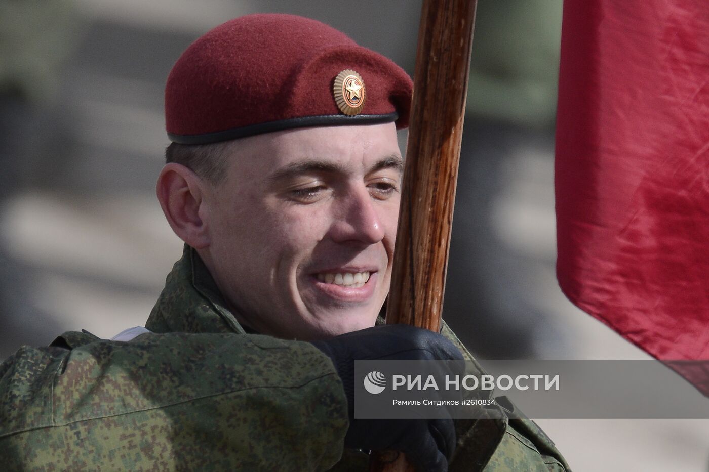 Совместная тренировка пеших и механизированных колонн к Параду Победы