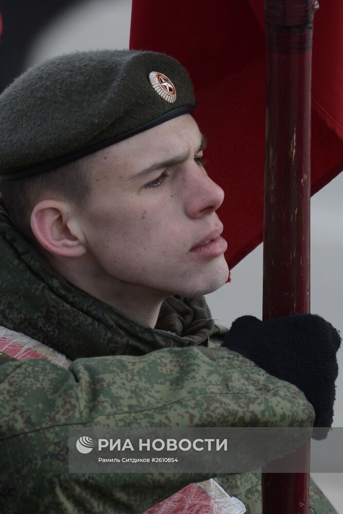 Совместная тренировка пеших и механизированных колонн к Параду Победы