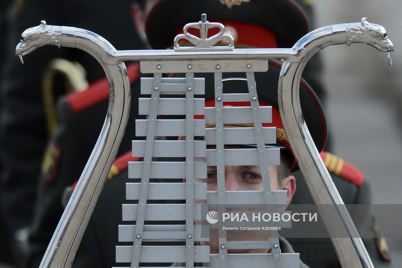 Совместная тренировка пеших и механизированных колонн к Параду Победы