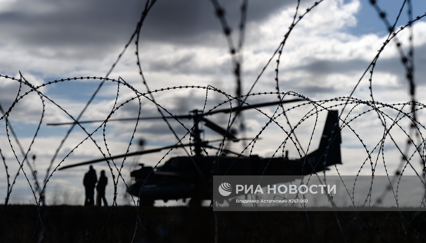 Подготовка воздушной части военного парада в честь 70-й годовщины Победы в ВОВ