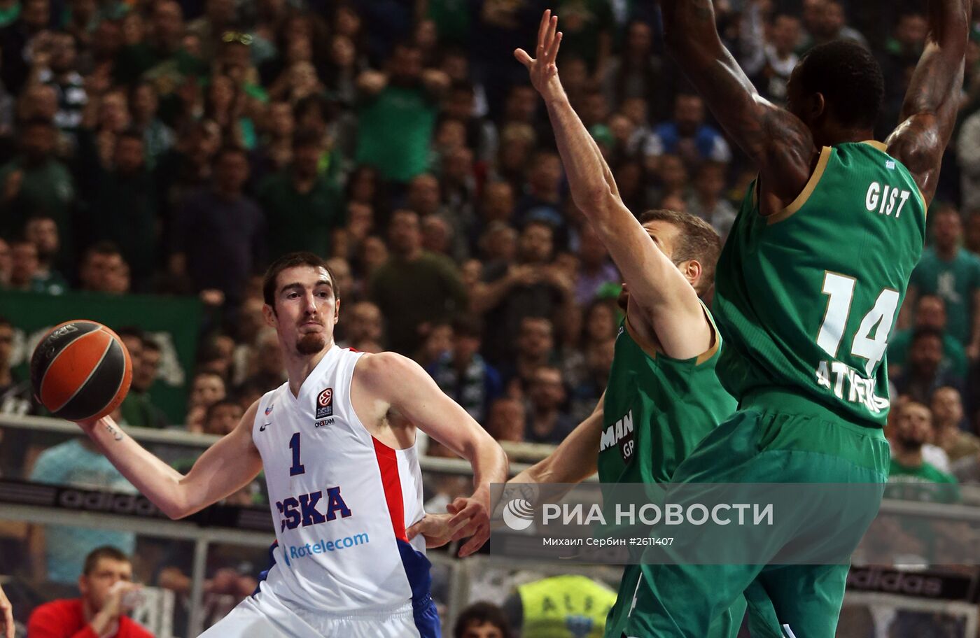 Баскетбол. Евролига. Матч "Панатинаикос" - ЦСКА