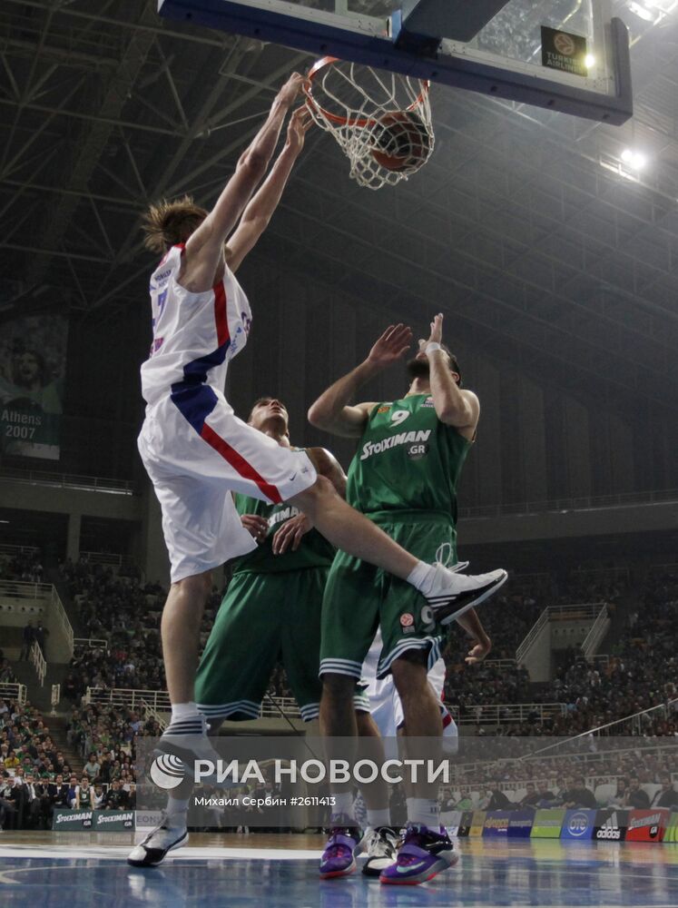 Баскетбол. Евролига. Матч "Панатинаикос" - ЦСКА