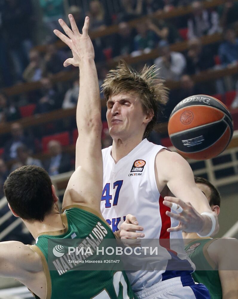 Баскетбол. Евролига. Матч "Панатинаикос" - ЦСКА