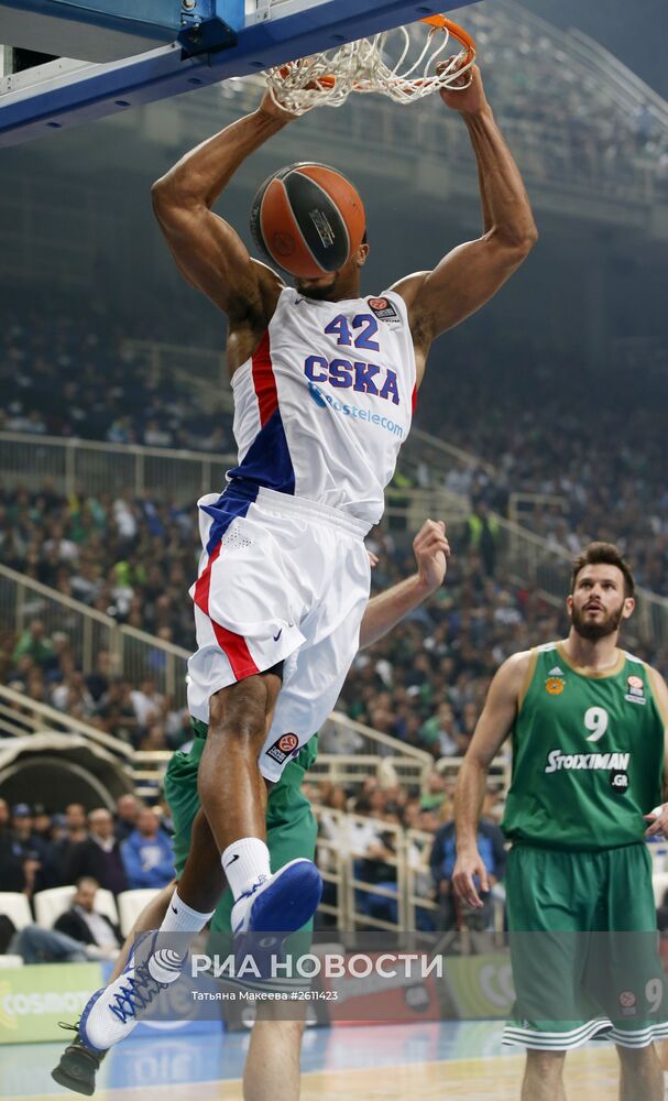 Баскетбол. Евролига. Матч "Панатинаикос" - ЦСКА