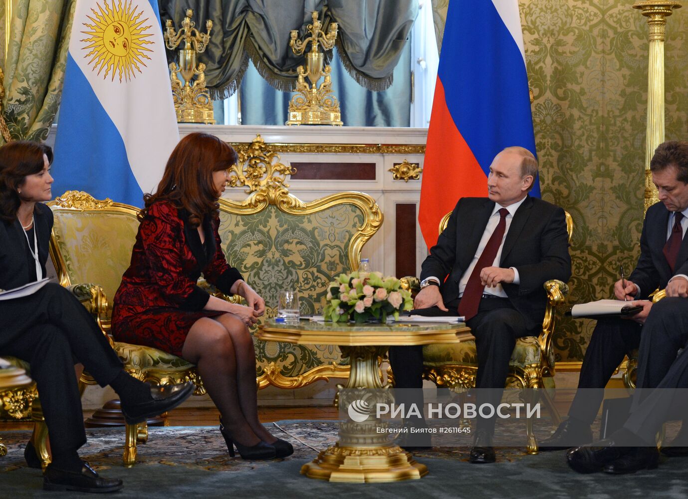 Встреча президента РФ В.Путина с президентом Аргентины К. Фернандес де Киршнер