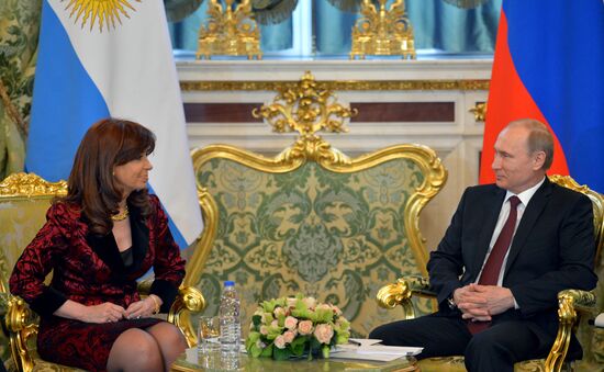 Встреча президента РФ В.Путина с президентом Аргентины К. Фернандес де Киршнер