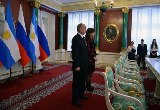 Встреча президента РФ В.Путина с президентом Аргентины К.Фернандес де Киршнер