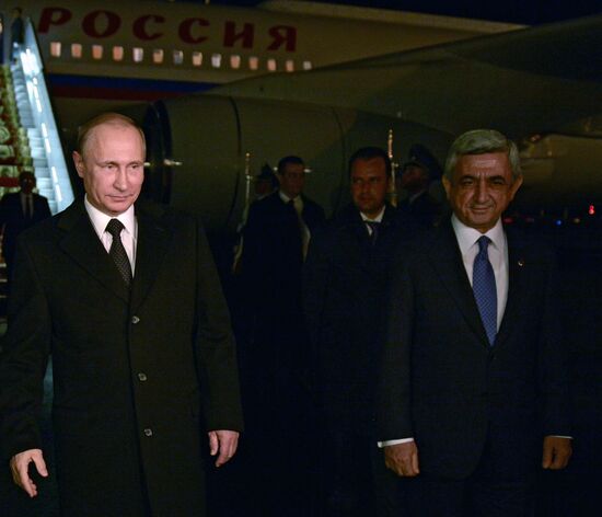 Рабочий визит президента России В.Путина в Армению