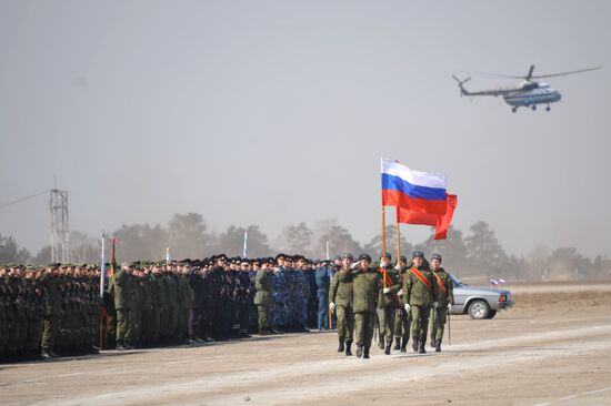 Репетиция Парада Победы в Чите