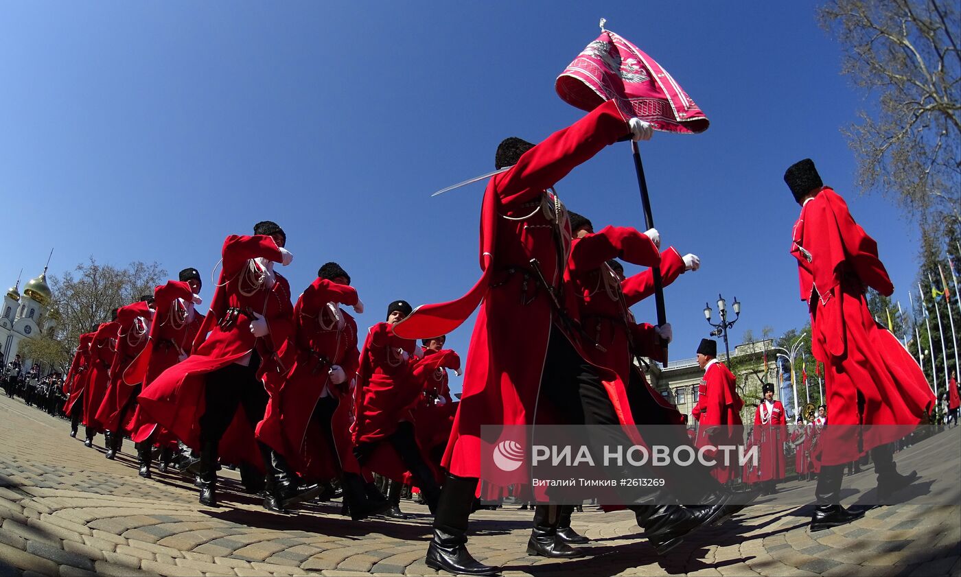 Парад Кубанского казачьего войска в Краснодаре