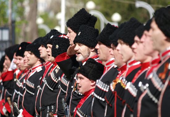 Парад Кубанского казачьего войска в Краснодаре