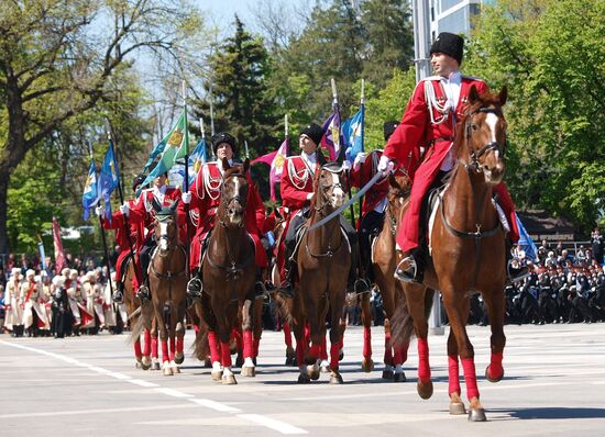 Парад Кубанского казачьего войска в Краснодаре