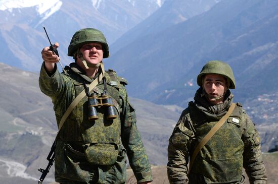 Бригадные тактические учения в Республике Северная Осетия-Алания