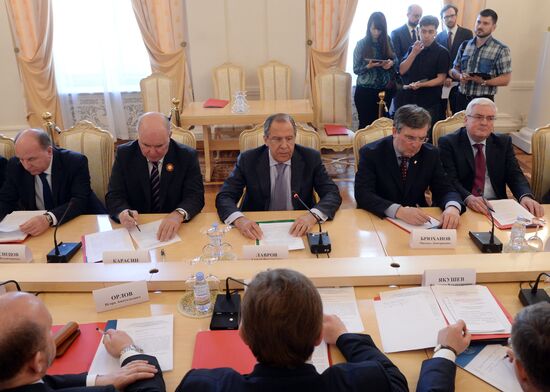Заседание Совета глав субъектов РФ при МИД России под председательством Министра С.В.Лаврова