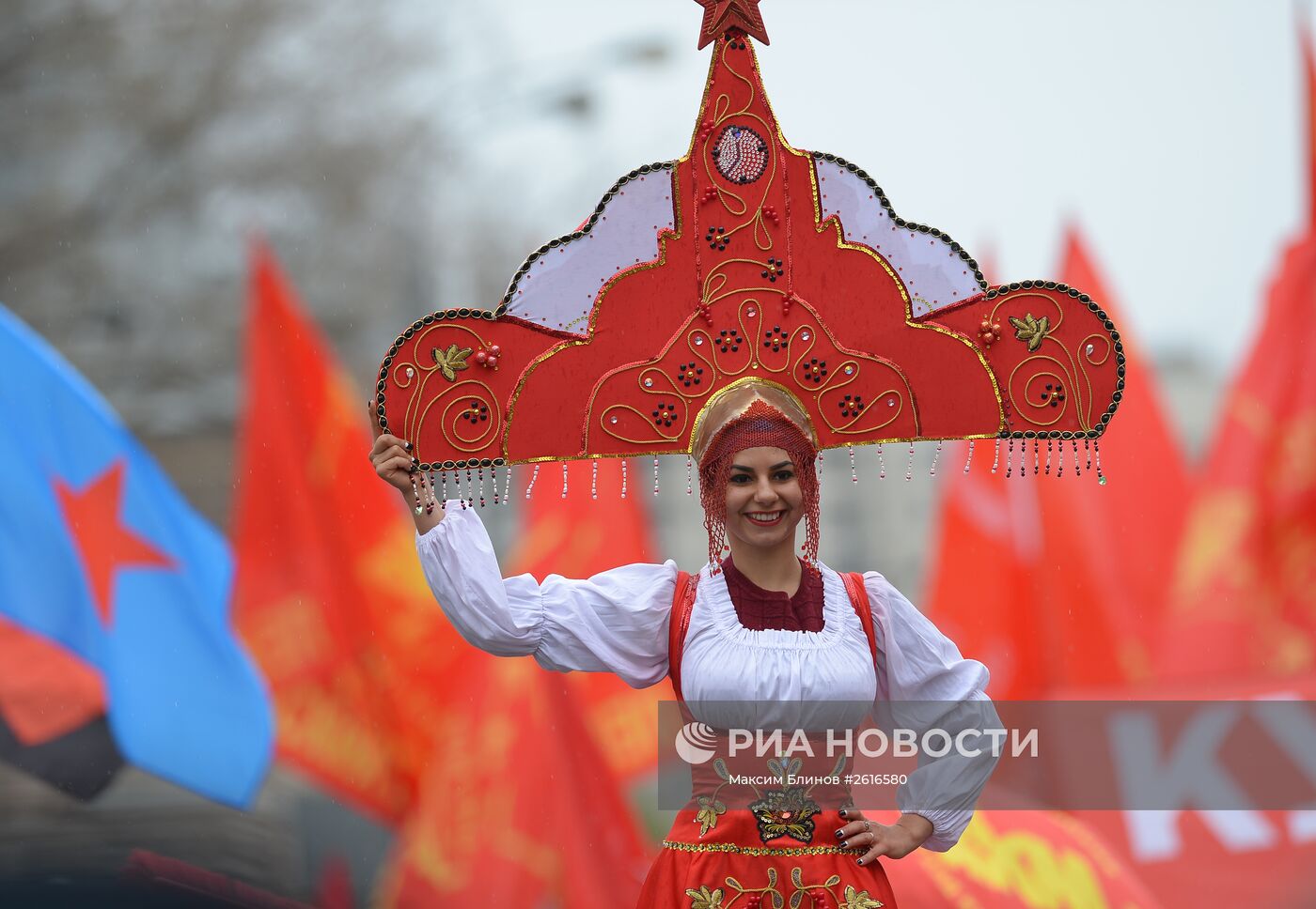 Шествие и митинг КПРФ в Москве