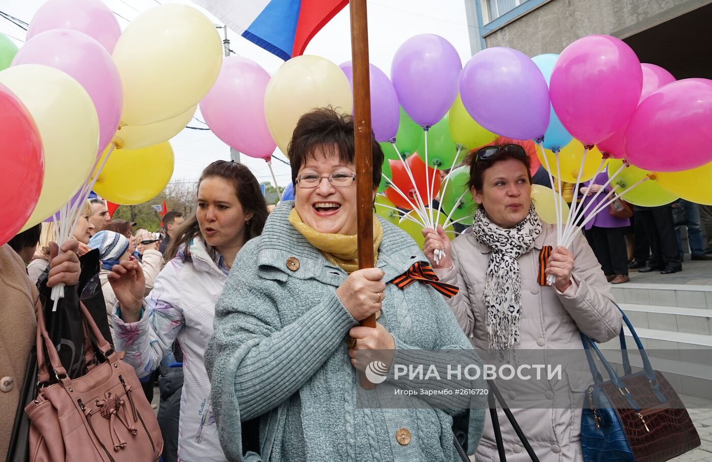 Первомайские шествия в регионах России