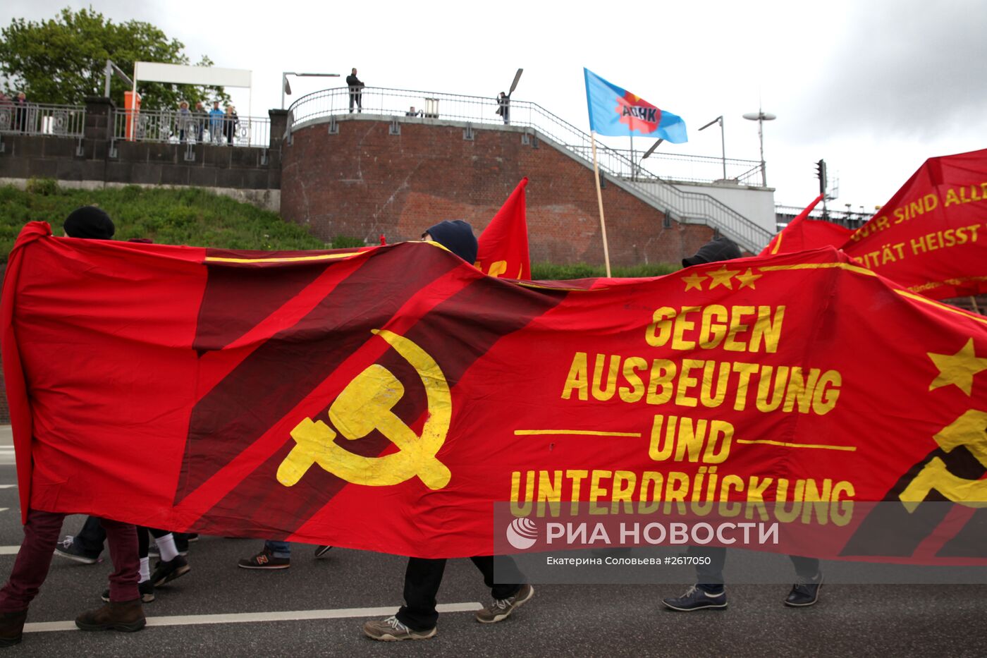Первомайская демонстрация в Гамбурге
