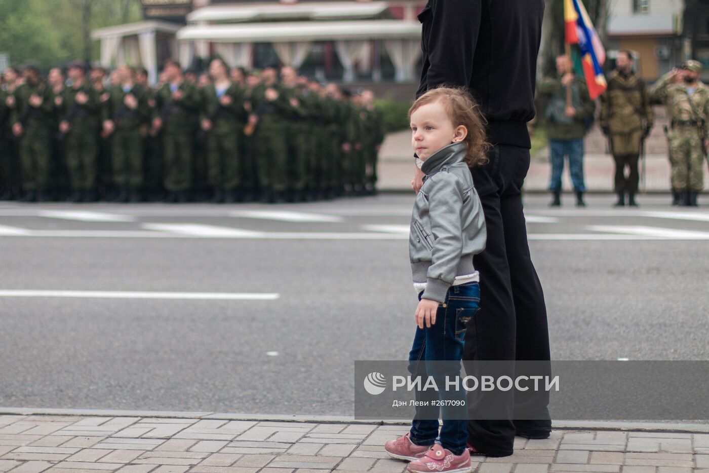 Репетиция Парада Победы в Донецке