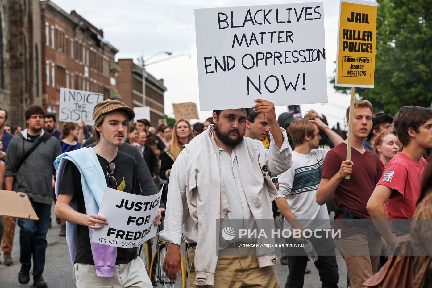 Протесты против произвола полиции в американском городе Балтиморе