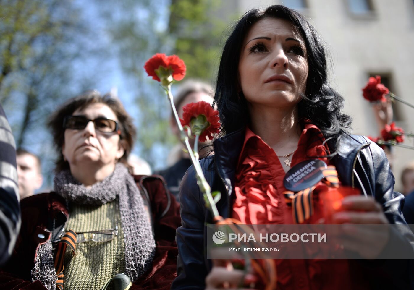 Акция памяти по погибшим в Одессе 2 мая 2014 года в Москве