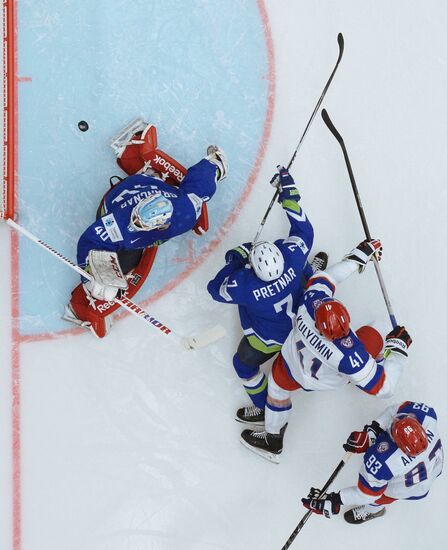 Хоккей. Чемпионат мира - 2015. Матч Россия - Словения