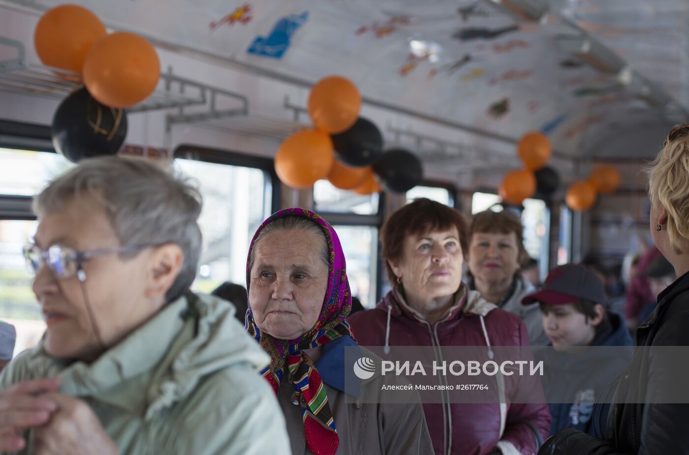 Акция "Электропоезд Победы" в Омской области