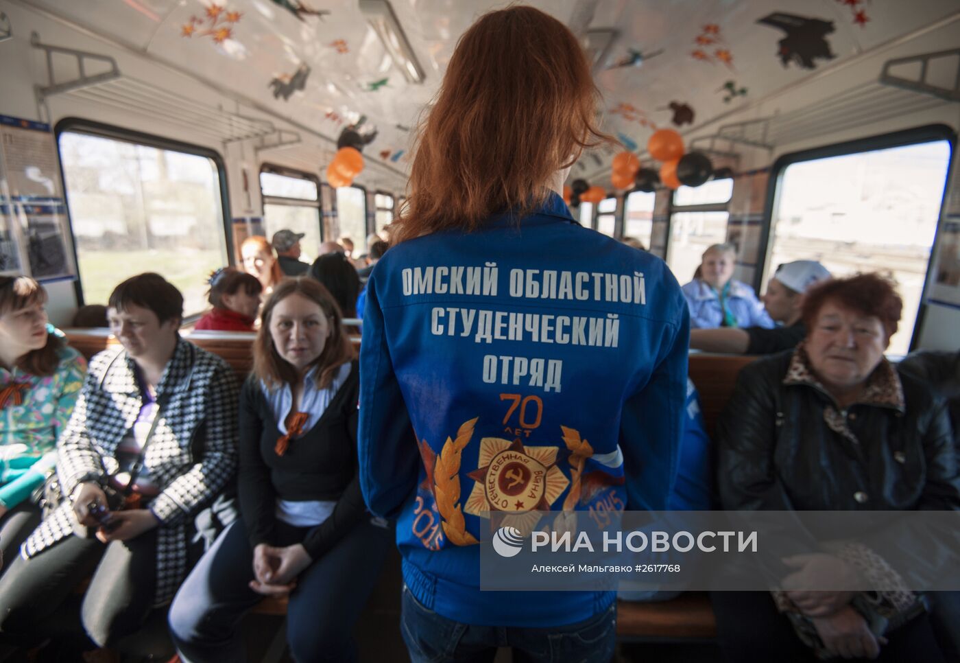 Акция "Электропоезд Победы" в Омской области