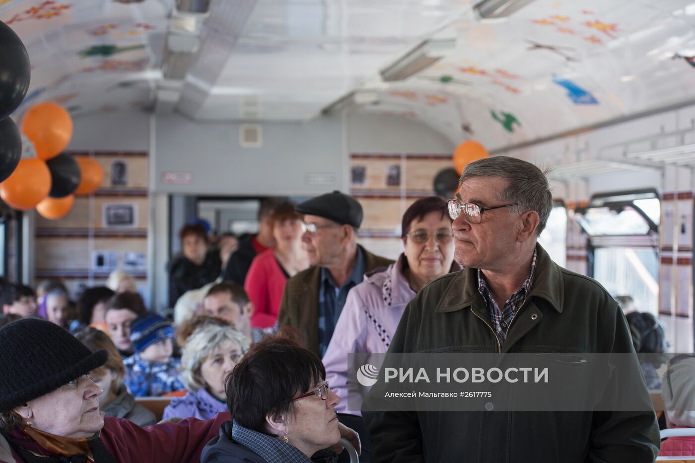 Акция "Электропоезд Победы" в Омской области