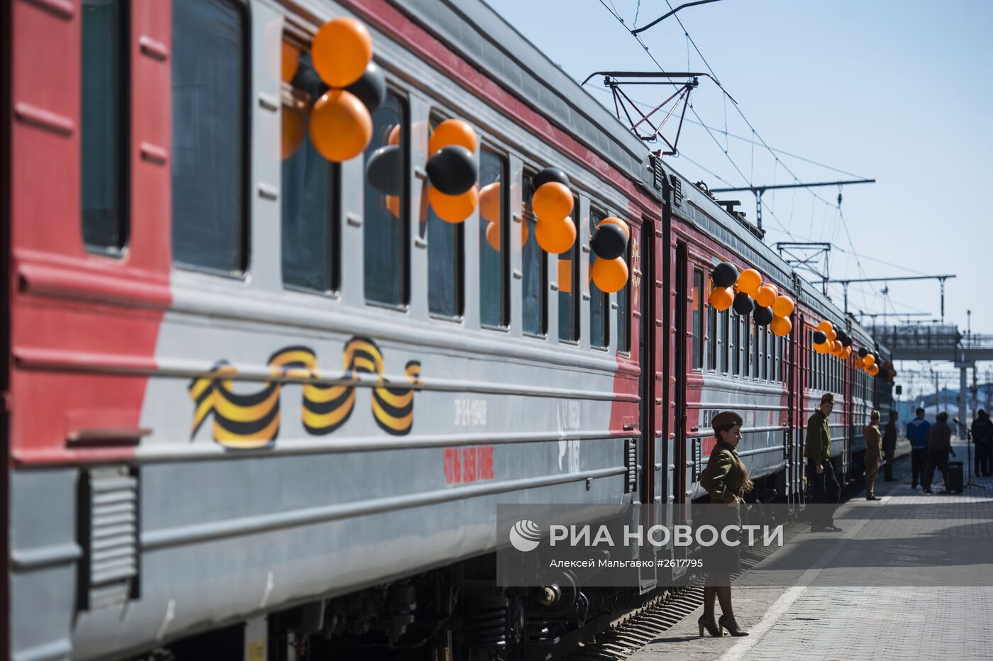 Акция "Электропоезд Победы" в Омской области