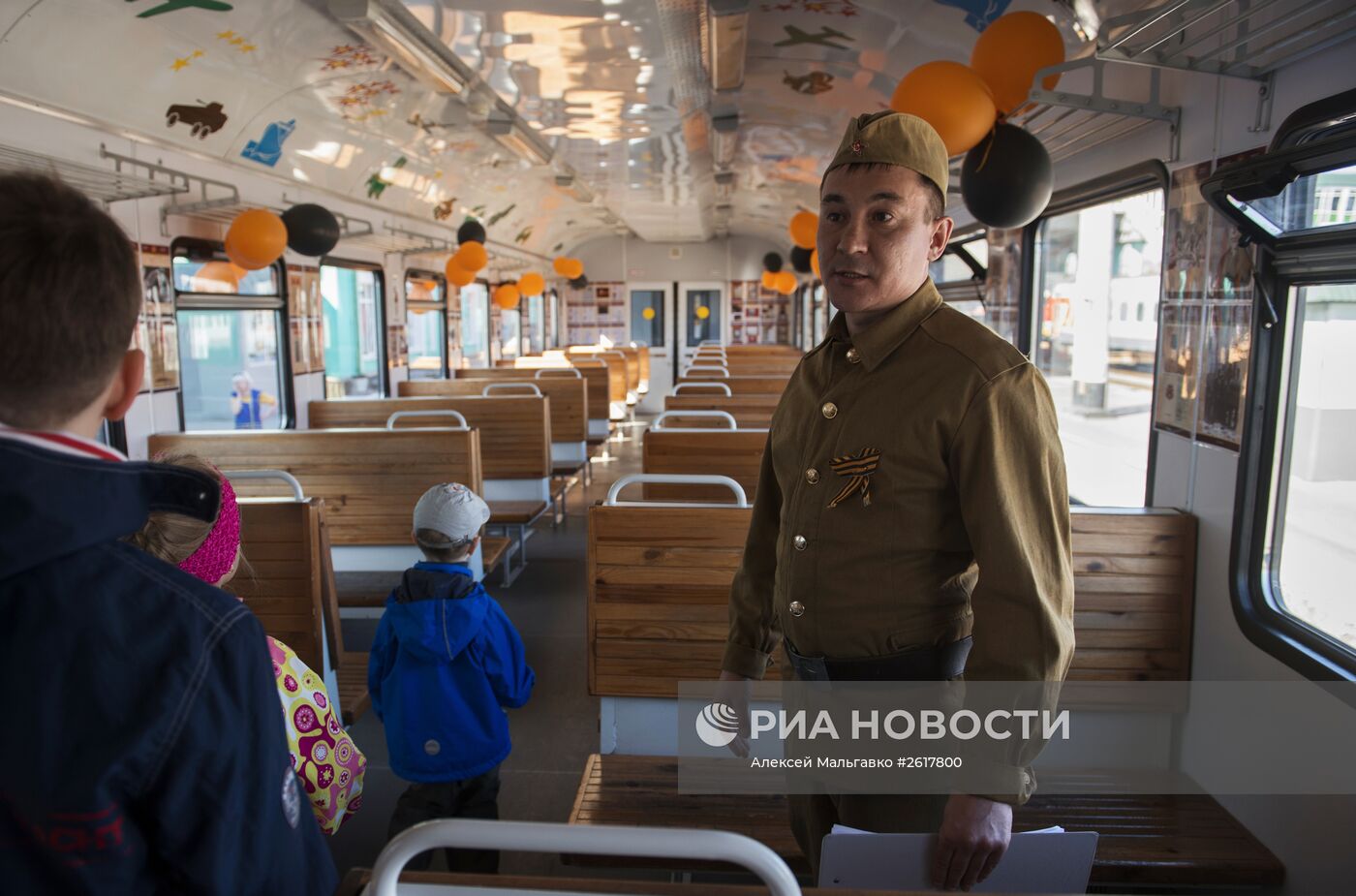 Акция "Электропоезд Победы" в Омской области