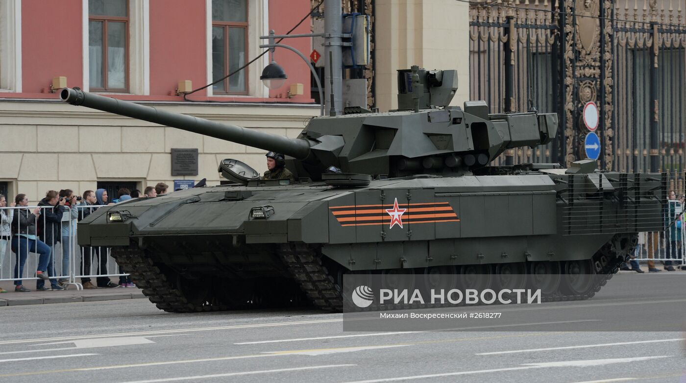 Репетиция военного парада в Москве в ознаменование 70-летия Победы в Великой Отечественной войне 1941-1945 годов