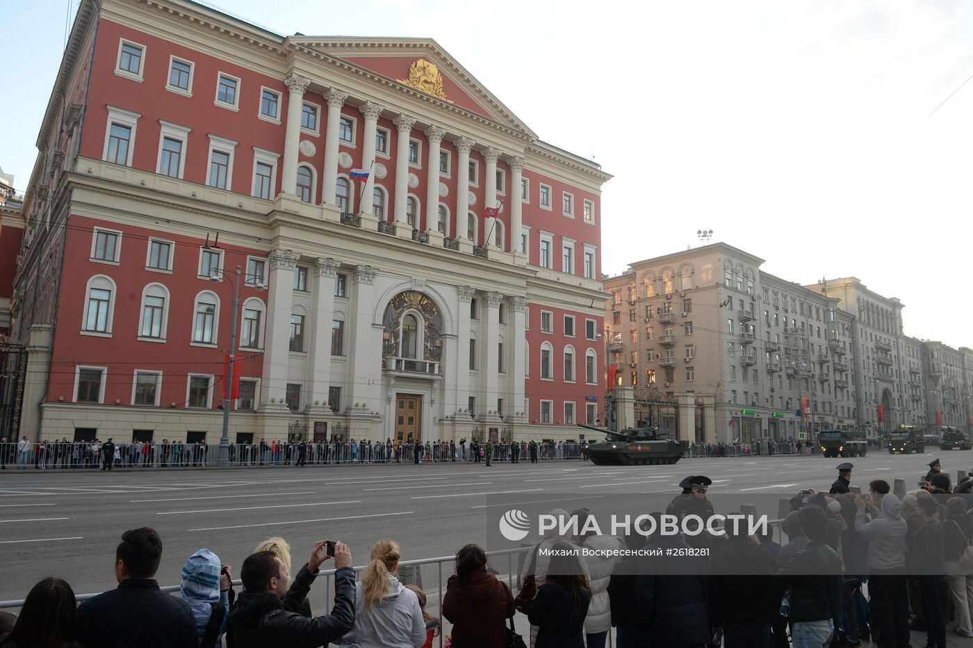 Репетиция военного парада в Москве в ознаменование 70-летия Победы в Великой Отечественной войне 1941-1945 годов