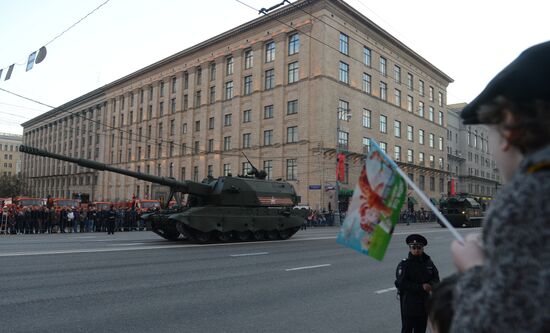 Репетиция военного парада в Москве в ознаменование 70-летия Победы в Великой Отечественной войне 1941-1945 годов