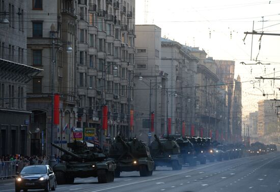 Репетиция военного парада в Москве в ознаменование 70-летия Победы в Великой Отечественной войне 1941-1945 годов