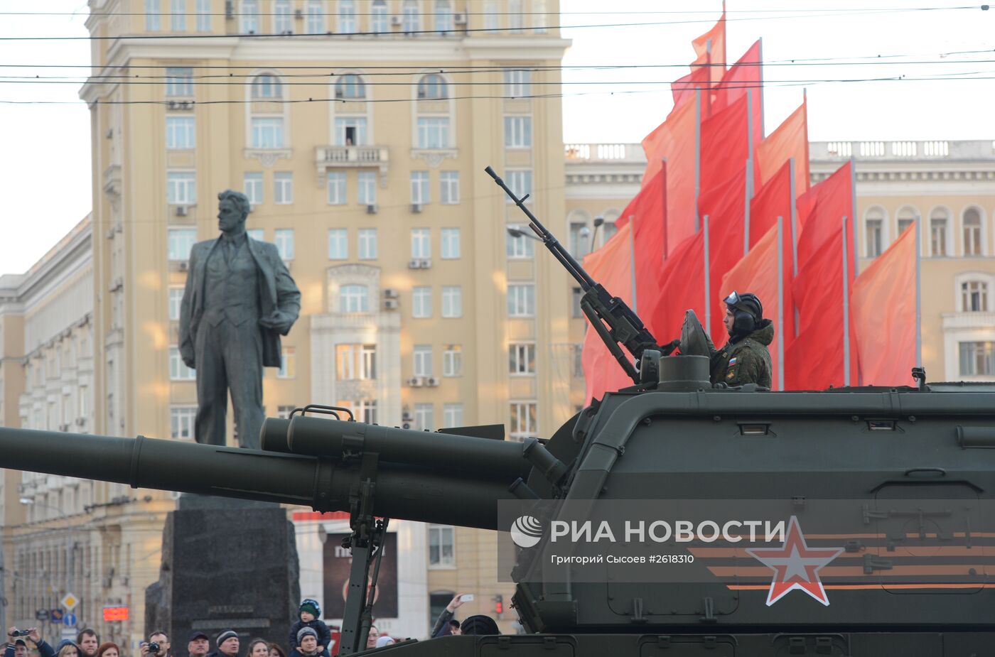 Репетиция военного парада в Москве в ознаменование 70-летия Победы в Великой Отечественной войне 1941-1945 годов