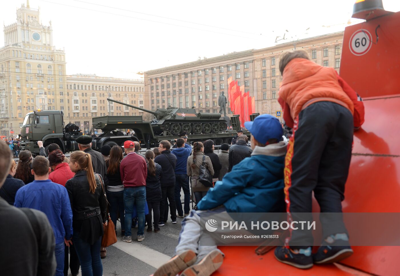 Репетиция военного парада в Москве в ознаменование 70-летия Победы в Великой Отечественной войне 1941-1945 годов