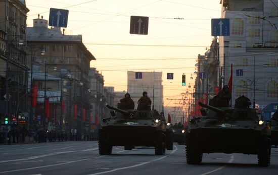 Репетиция военного парада в Москве в ознаменование 70-летия Победы в Великой Отечественной войне 1941-1945 годов