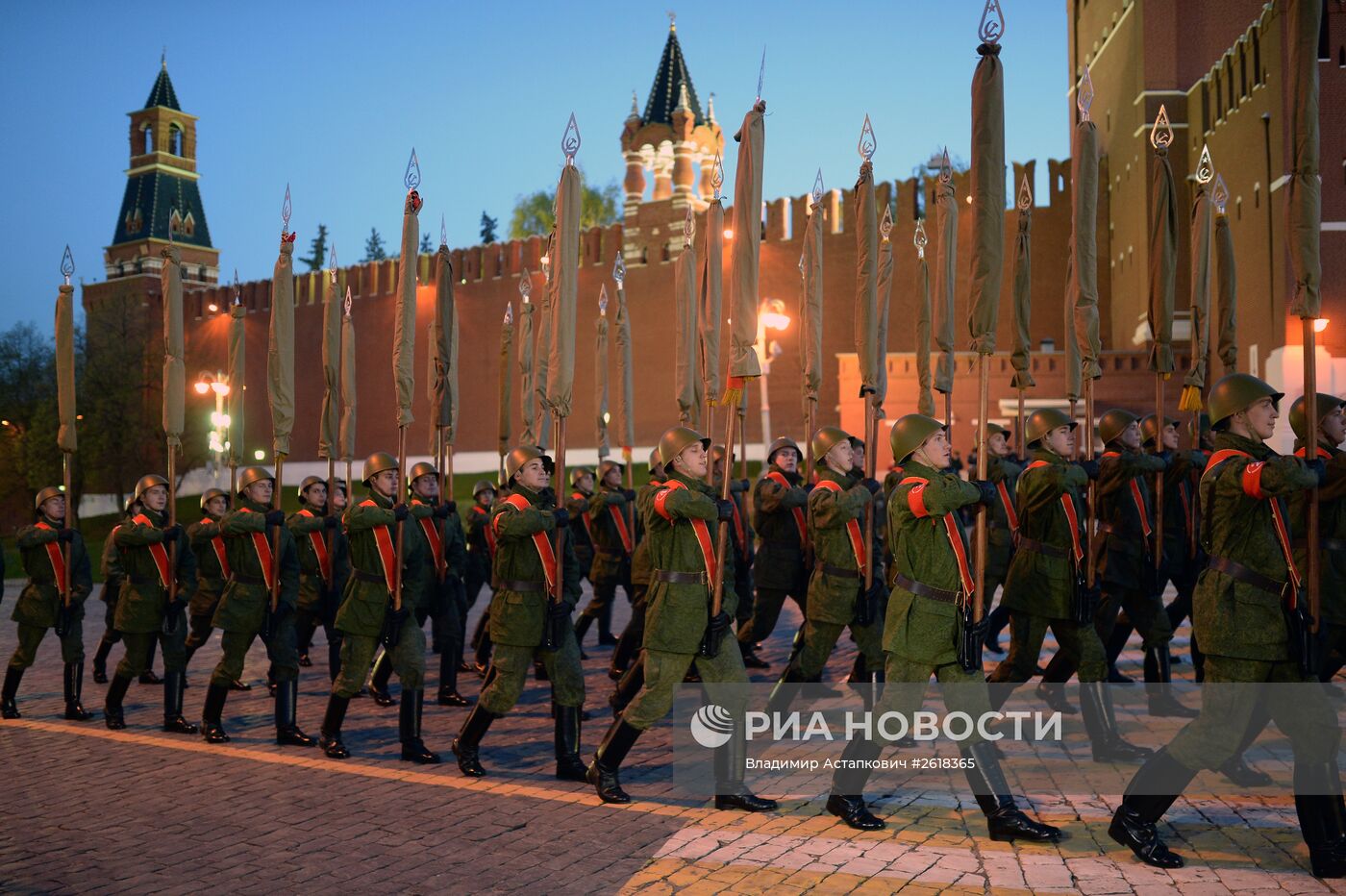 Репетиция военного парада в Москве в ознаменование 70-летия Победы в Великой Отечественной войне 1941-1945 годов