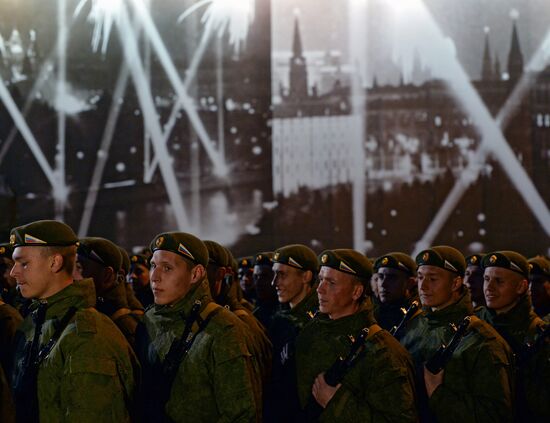 Репетиция военного парада в Москве в ознаменование 70-летия Победы в Великой Отечественной войне 1941-1945 годов