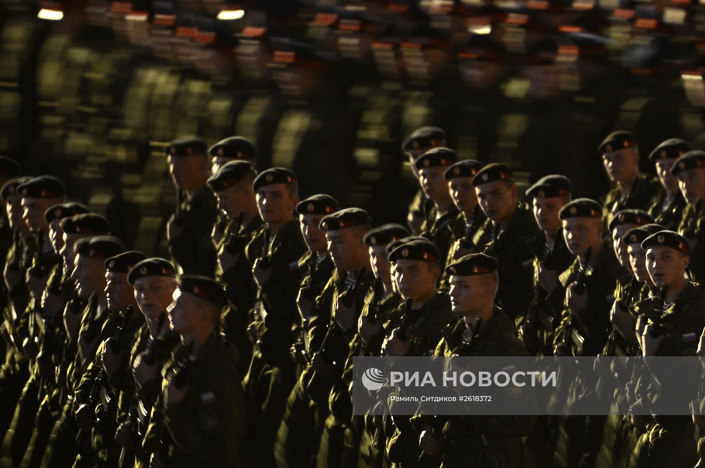 Репетиция военного парада в Москве в ознаменование 70-летия Победы в Великой Отечественной войне 1941-1945 годов