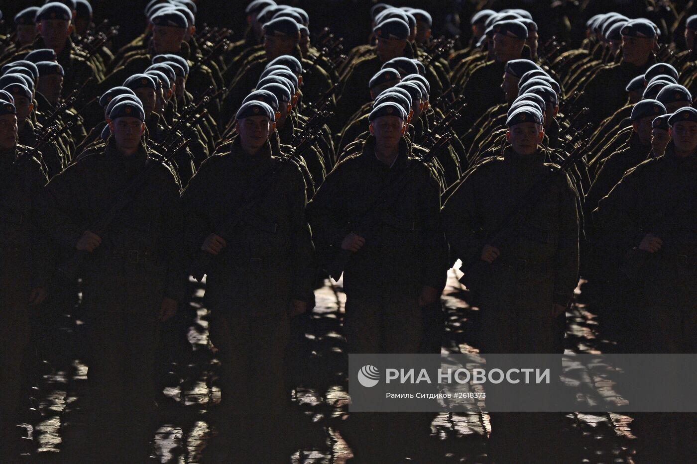 Репетиция военного парада в Москве в ознаменование 70-летия Победы в Великой Отечественной войне 1941-1945 годов