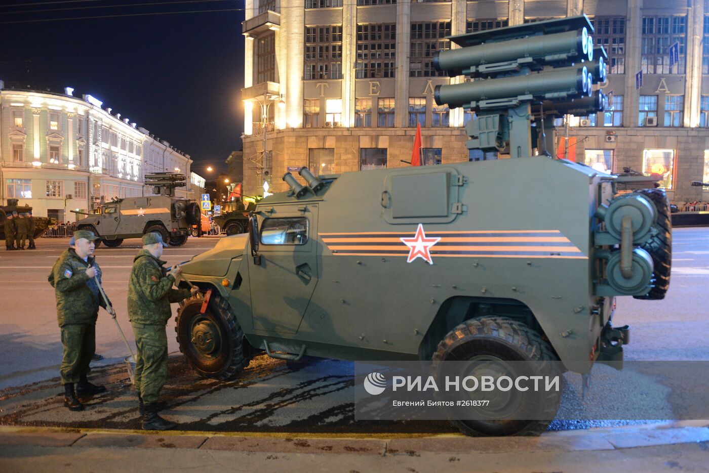 Репетиция военного парада в Москве в ознаменование 70-летия Победы в Великой Отечественной войне 1941-1945 годов